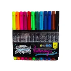 Marcador 12 Col. Lettering Lavoro