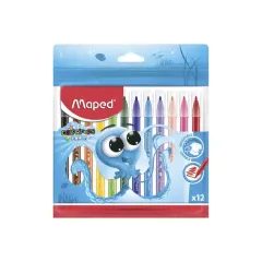 Marcador 12 Col. Pulpo Maped