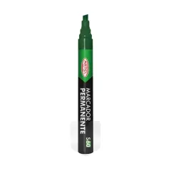 Marcador Verde Permanente Punta Biselada Artel