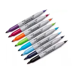 Marcador 8 Col. Doble Punta Sharpie