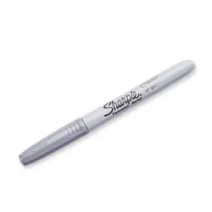 Marcador Plateado Punta Fina Multiuso Sharpie