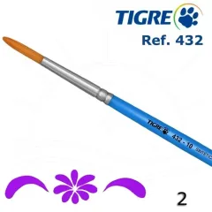 Pincel Madera N°08/432 Tigre