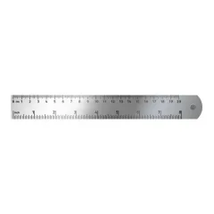 Regla 20 Cms Metalica Proarte