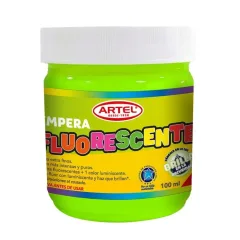 Tempera 100 Cc Fluores. Verde Artel