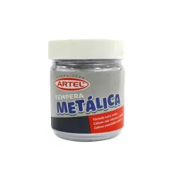 Tempera 100 Cc Metalica Plata Artel