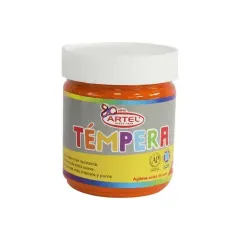 Tempera 100 Cc Naranja Artel