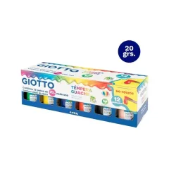 Tempera 12 Col. Doble Blanco Giorgi
