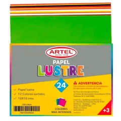 Papel Lustre 10X10 Cm Artel