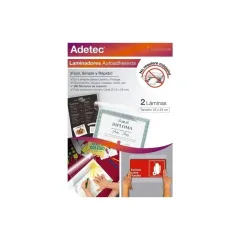 Set Laminas Para Plastificar Carta Adetec
