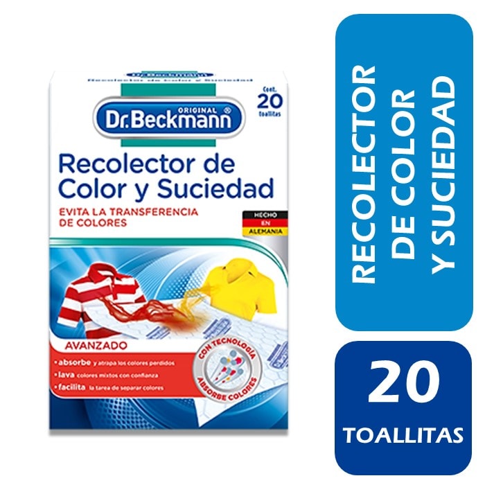 Dr. Beckmann Recolector de Color y Suciedad 20 Un | Espacio Clean