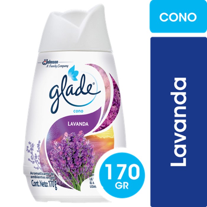 Glade Cono Aromatizante en Gel Campos de Lavanda | Espacio Clean