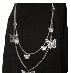 CADENA CINTURA DOBLE MARIPOSA - 40 - 60CM