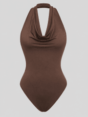 BODY CUELLO EN U MARRON
