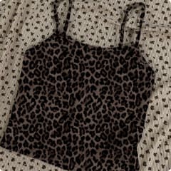 TOP LEOPARDO TIRANTES