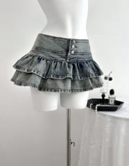 FALDA JEAN CAPAS