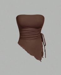STRAPLESS MARRON