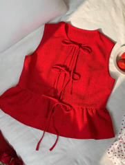 BLUSA CHALECO ROJO