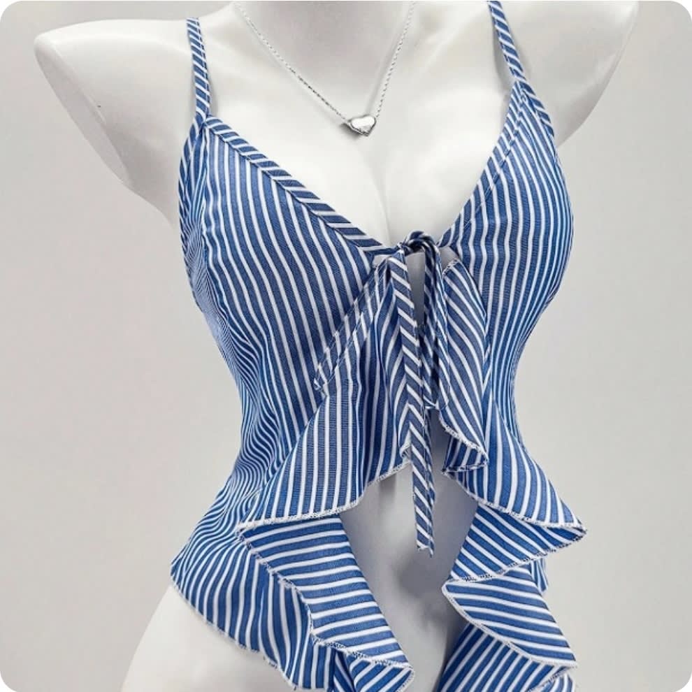 BLUSA RAYAS CELESTE1