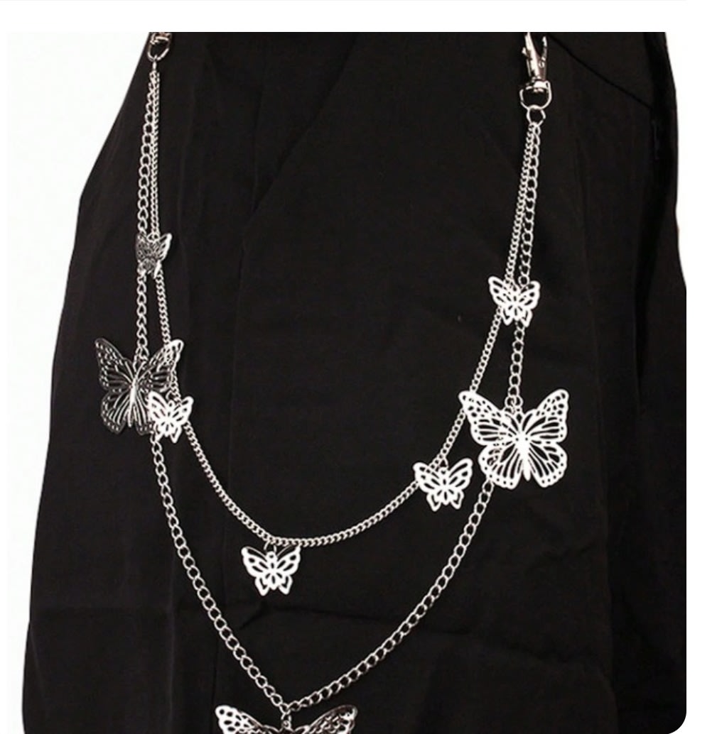 CADENA CINTURA DOBLE MARIPOSA - 40 - 60CM1