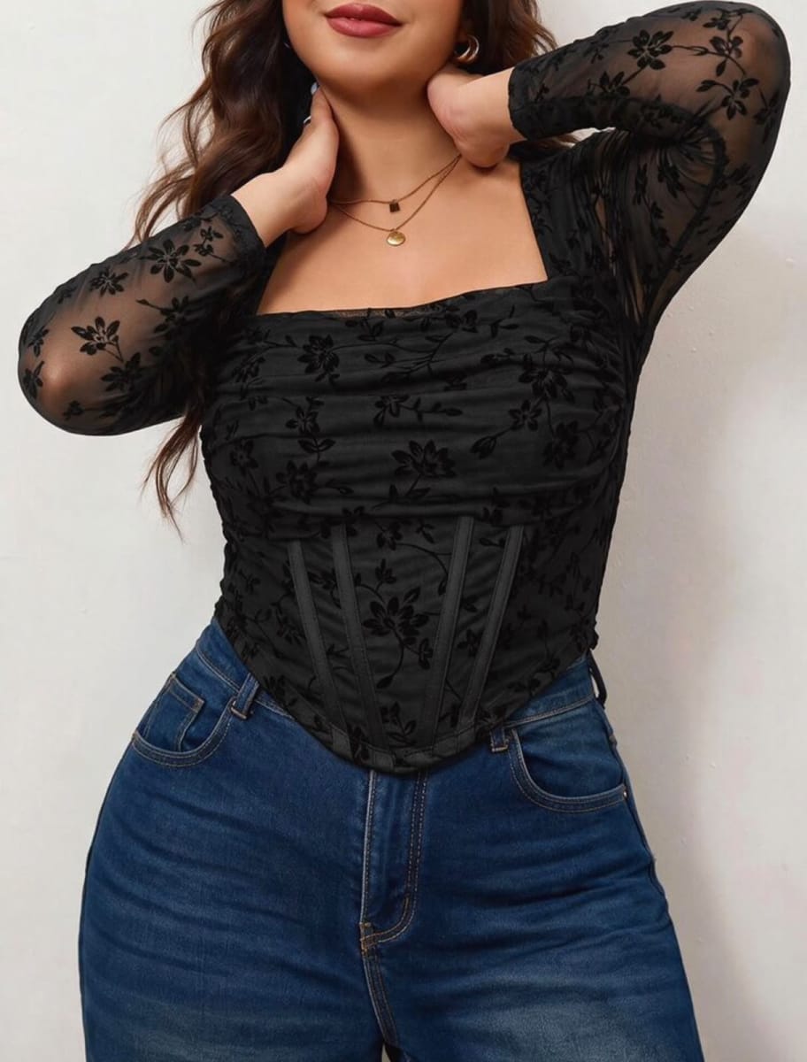 CORSET MANGAS NEGRO1