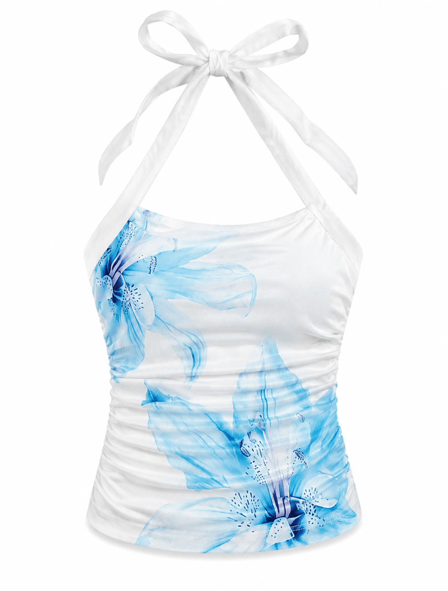 BLUSA TIRANTES C/ FLOR AZUL1