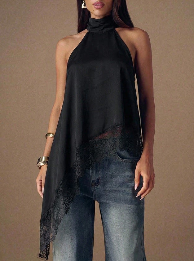 BLUSA GASA C/ ENCAJE ASIMETRICO1