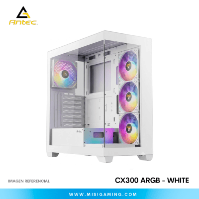 CASE ANTEC CX300 ARGB 4F ATX WHITE1