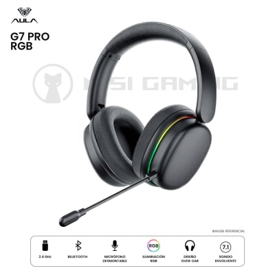 AUDIFONO AULA G7 PRO RGB DONGLE BLUETOOTH BLACK1