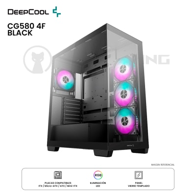 CASE DEEPCOOL CG580 4F LED-RGB ATX BLACK1