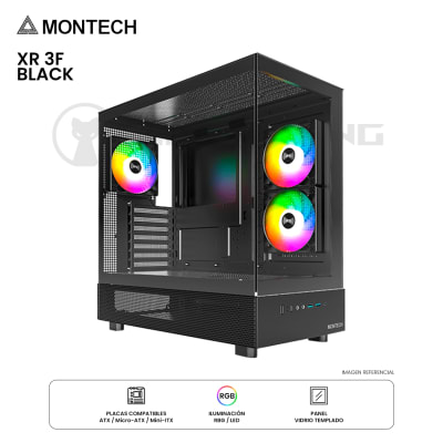 CASE MONTECH XR LED-RGB 3F ATX BLACK1