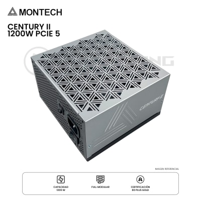 FUENTE DE PODER MONTECH CENTURY II 1200W ATX PCIE5 80 PLUS GOLD MODULAR1