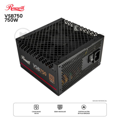 FUENTE DE PODER ROSEWILL VSB750 750W ATX 80 PLUS BRONZE SEMI MODULAR1