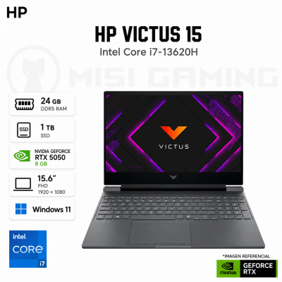 LAPTOP HP VICTUS 15-FA2029LA CORE I7 13620H 24GB DDR5 1TB M.2 15.6