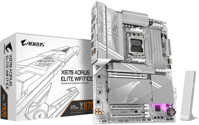 PLACA MADRE GIGABYTE X870 AORUS ELITE WIFI7 ICE AM5 DDR51