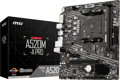 PLACA MADRE MSI A520M-A PRO MATX AM4 DDR41