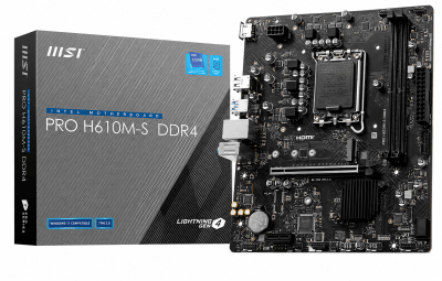 PLACA MADRE MSI PRO H610M-S MATX LGA1700 DDR41