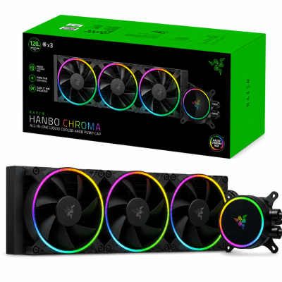 REFRIGERACION LIQUIDA AIO RAZER HANBO CHROMA RGB 360MM BLACK1