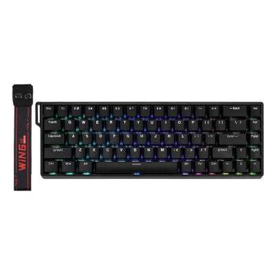 TECLADO MAGNETICO AULA WIN68HE RGB CABLEADO 65% INGLES (SW-MAGNETIC) BLACK1