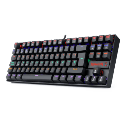 TECLADO MECANICO REDRAGON KUMARA RAINBOW CABLEADO 80% ESP (SW-RED) BLACK1