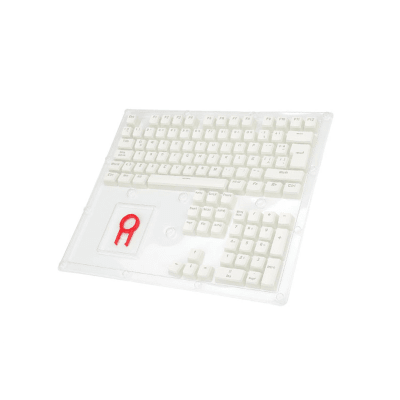 KEYSCAPS REDRAGON SCARAB A130W-SP ESP PBT WHITE1