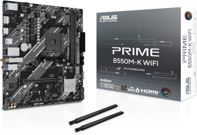 PLACA MADRE ASUS PRIME B550M-K WIFI MATX AM4 DDR41