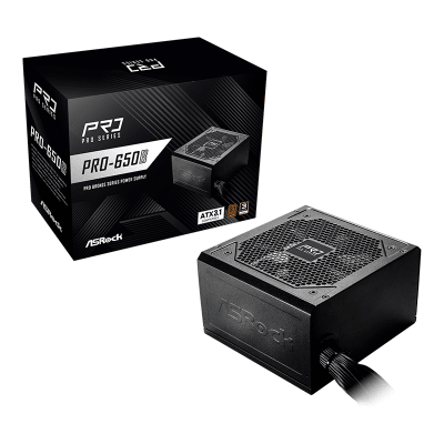 FUENTE DE PODER ASROCK PRO-650B 650W ATX 80 PLUS BRONZE1