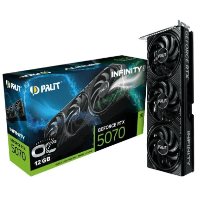 TARJETA GRAFICA PALIT INFINITY 3 RTX 5070 12GB 3F OC GDDR7 BLACK1