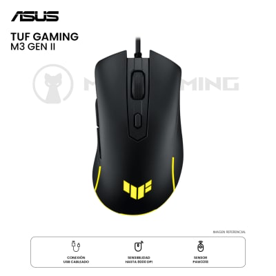 MOUSE ASUS TUF GAMING M3 GEN II RGB CABLEADO 8K DPI BLACK1