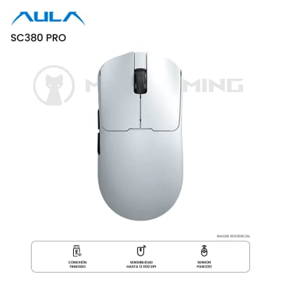MOUSE AULA SC380 PRO DONGLE BLUETOOTH 12K DPI WHITE1
