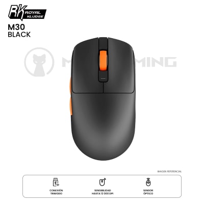 MOUSE ROYAL KLUDGE M30 DONGLE BLUETOOTH 12K DPI BLACK1