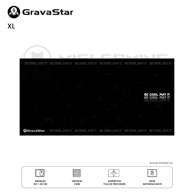MOUSEPAD GRAVASTAR XL 80x40CM BLACK1