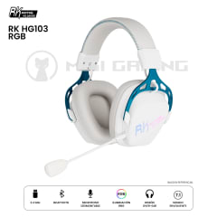 AUDIFONO ROYAL KLUDGE RK HG103 RGB DONGLE BLUETOOTH WHITE