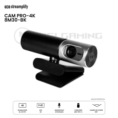 CAMARA WEB STREAMPLIFY CAM PRO-4K-8M30-BK USB 4K 30FPS