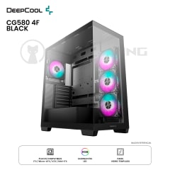 CASE DEEPCOOL CG580 4F LED-RGB ATX BLACK